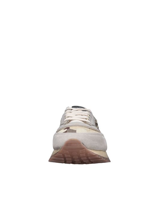 Sneakers in pelle e tessuto HIDNANDER | TENKEI SLIP ON HE1MS425 421CAMO BEIGE-MARRONE-GRIGIO-NERO